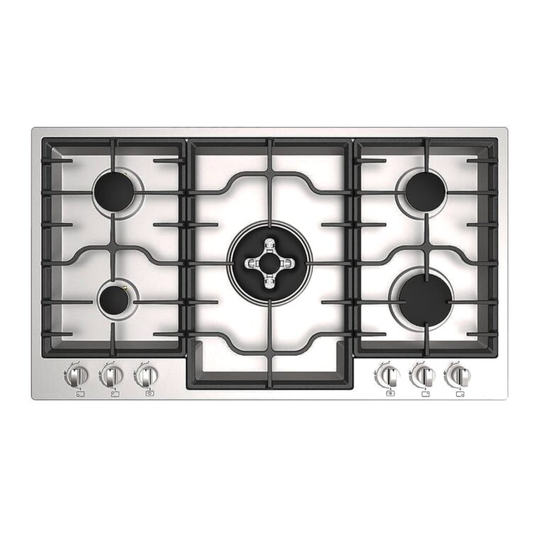 mega-1-768x766-1.jpg اجاق گاز رومیزی پنج شعله استیل تایمر دار MEGA هومان - Image 1