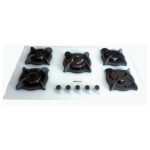 اجاق گاز رومیزی پنج شعله شیشه سفید SARA هومان